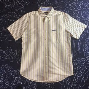 Yellow Chaps Short Sleeve Button Up Shirt